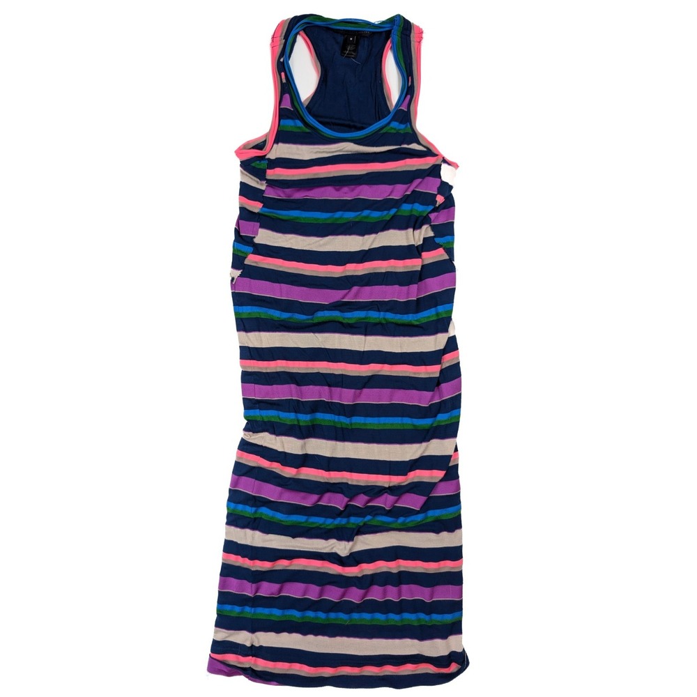 Marc by Marc Jacobs Multicolor Striped Maxi Tank Dress Size Medium
